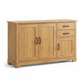 Buffet en bois de chêne à 3 portes et 2 tiroirs